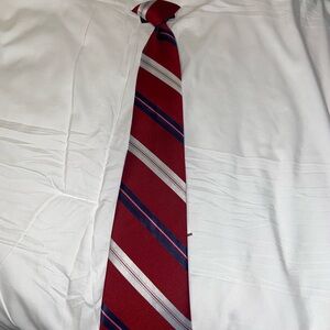 Pack of 3 Ties. “Red Striped Tie, Blue Striped Tie and Red Shiny”